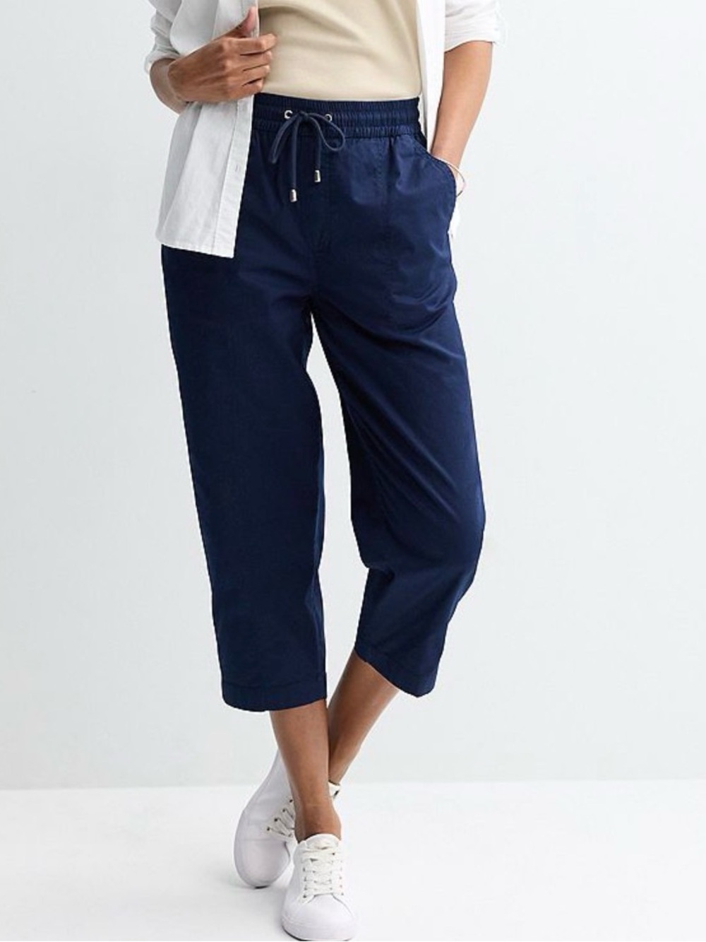 NWOT croft & barrow Navy Elastic Waist Casual Pants